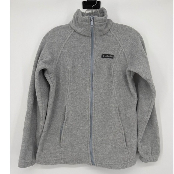 Columbia Jackets & Blazers - Columbia Womens Benton Springs Full Zip Fleece Jacket Gray Size Medium Neck